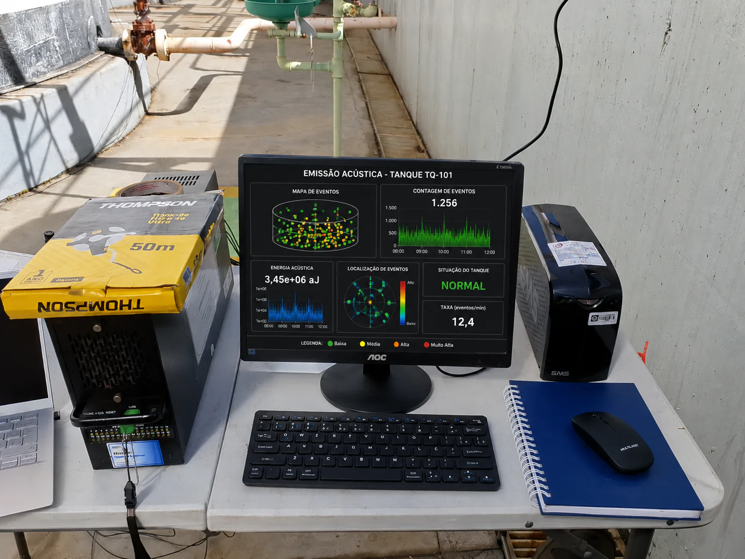 Sistema de monitoramento de emissão acústica aplicado ao tanque TQ-101